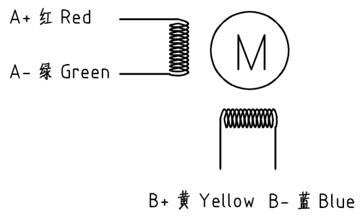 步进电机电气连接