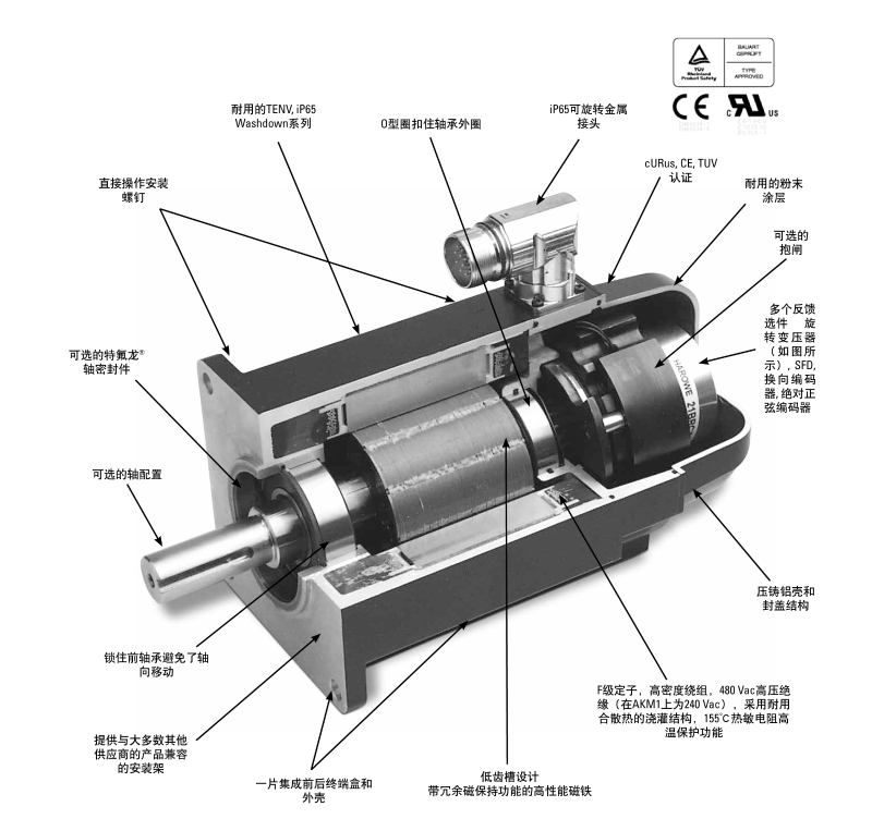 伺服电机结构图